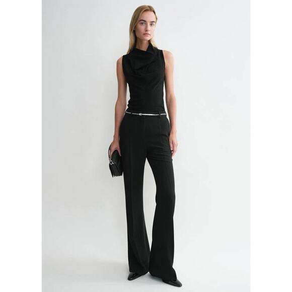 Toteme Pants - TOTEME Flared Evening Trousers in Black 38 US M